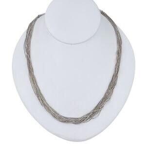 Liquid Sterling Silver 20 Strand Necklace | Sterling Silver 925 | 20"